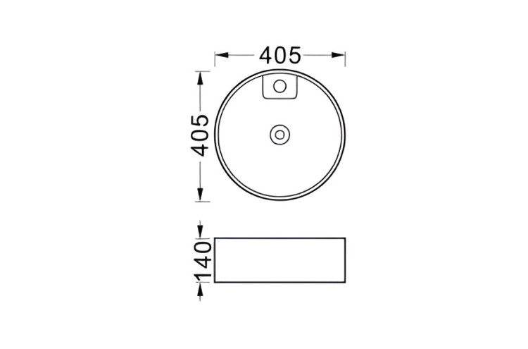 Раковина накладная для установки на столешницу Aquatek ЕВРОПА AQ5212-MG 405*405*140, с отверстием под смеситель, матовый серый