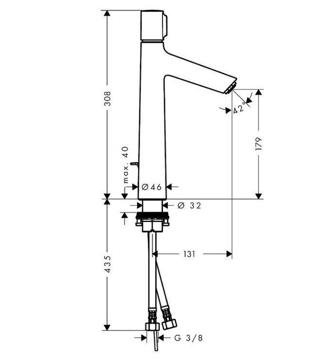 Смеситель для раковины Hansgrohe Talis Select S 72044000