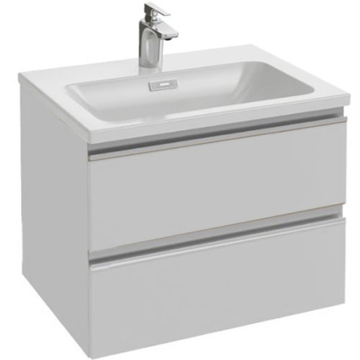 Тумба под раковину Jacob Delafon Vox 60 подвесная 2 ящика прямые ручки