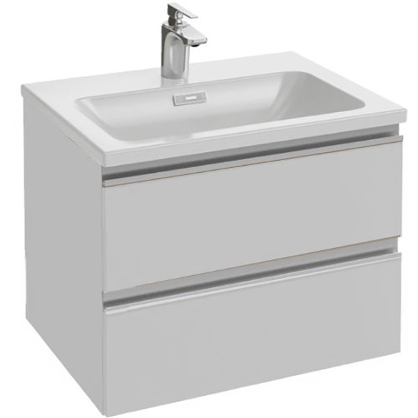Тумба под раковину Jacob Delafon Vox 60 подвесная 2 ящика прямые ручки