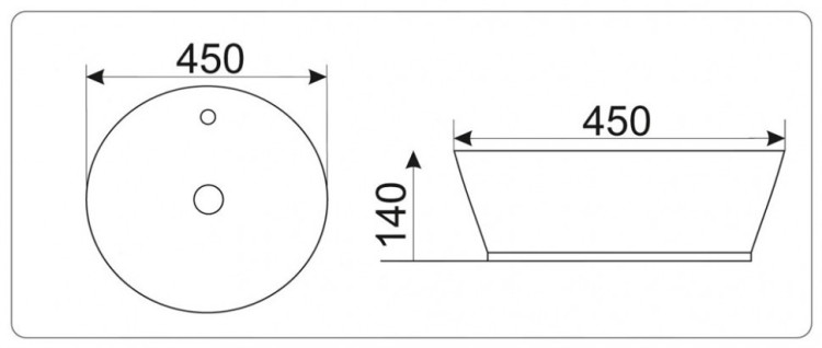 Раковина-чаша Mira 45 MR-4545BB