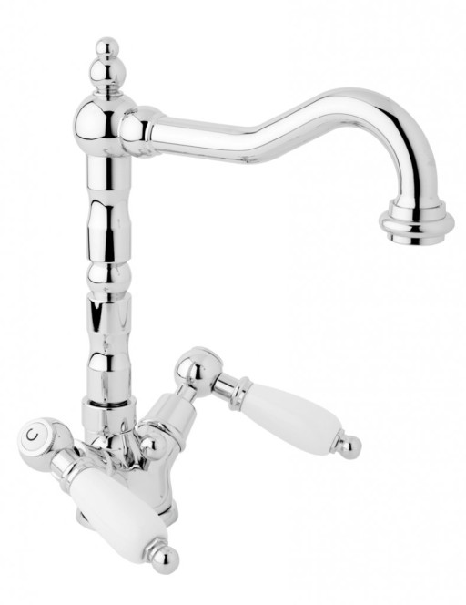 Смеситель для раковины с донным клапаном Cezares FIRST-LS2-02-Bi