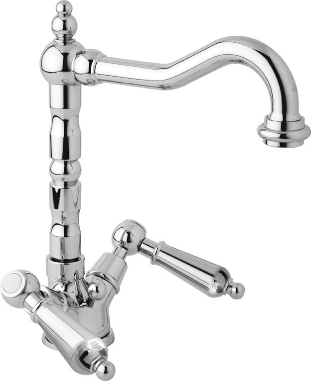 Смеситель для раковины с донным клапаном Cezares FIRST-LS2-02-Bi