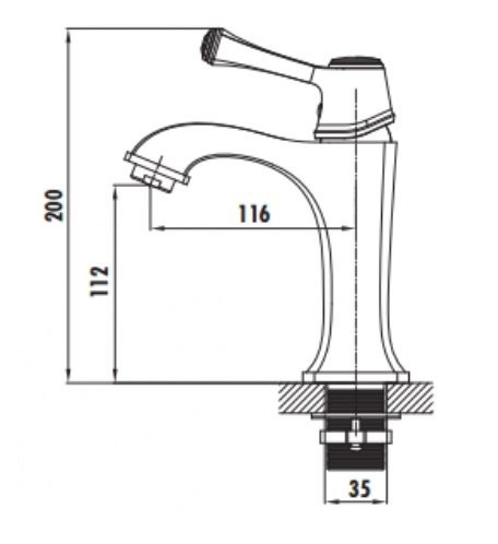 CREAVIT Cмеситель для раковины ELEGANT