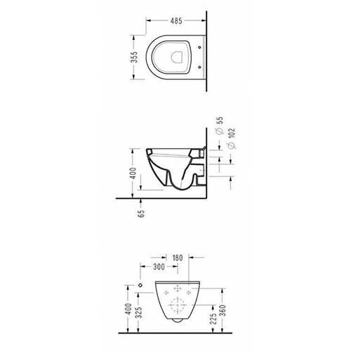 Унитаз Serel Smart SM12 подвесной