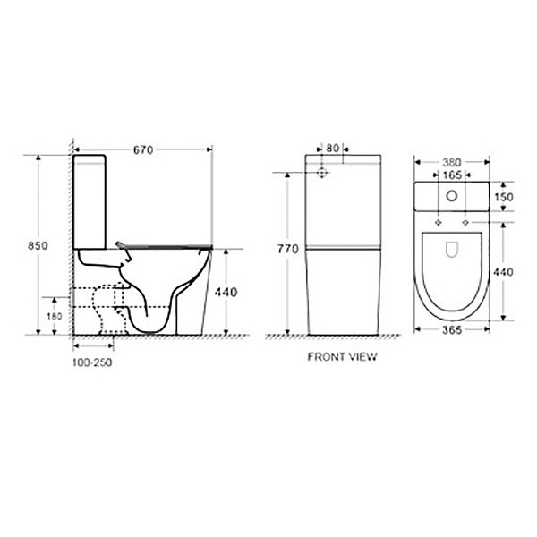 Унитаз компакт Delice France Lorraine Q Compact
