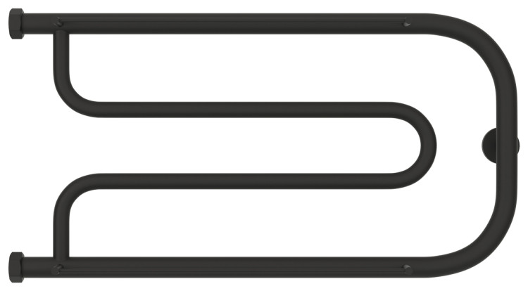 Полотенцесушитель водяной Сунержа Гусли 2 полки+ 320х650 Тёмный титан муар