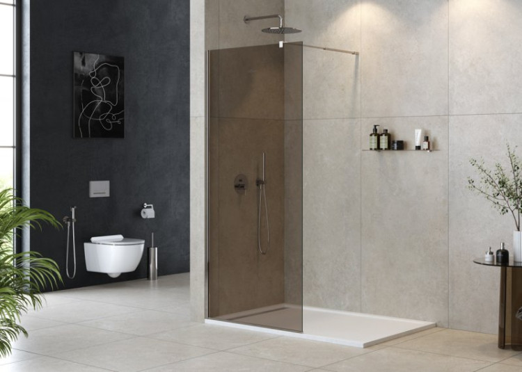 Душевая перегородка LIBERTA-L-1 Cezares LIBERTA-L-1-110-GR-NERO