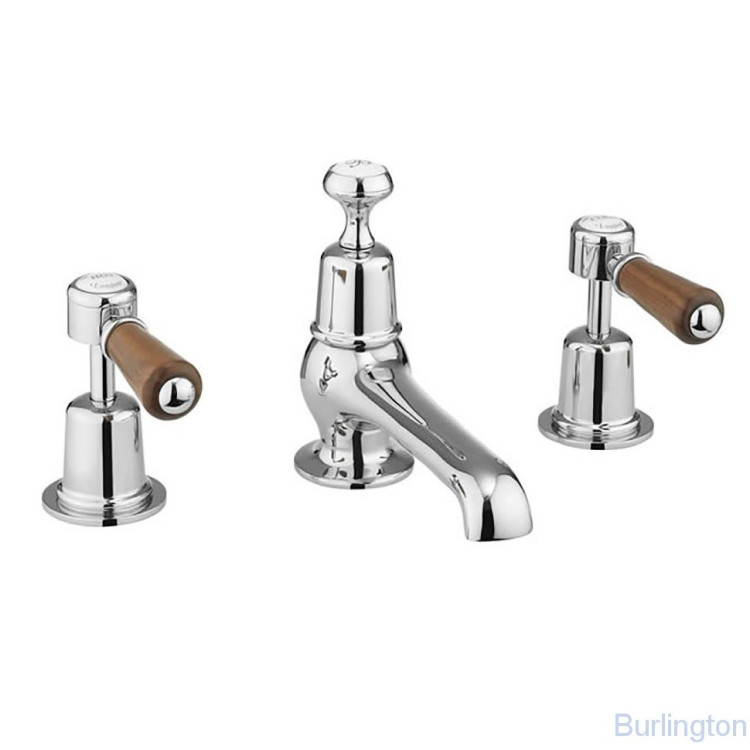 Смеситель для раковины на 3 отверстия с донным клапаном [KE12 WAL]