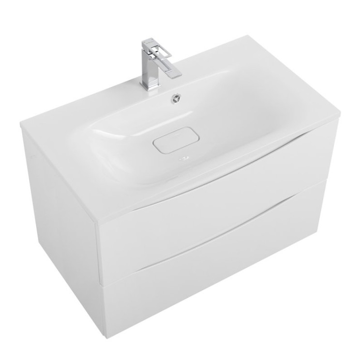База под раковину подвесная с двумя выкатными ящиками, 800x450x500 BelBagno MARINO-800-2C-SO-RC-P