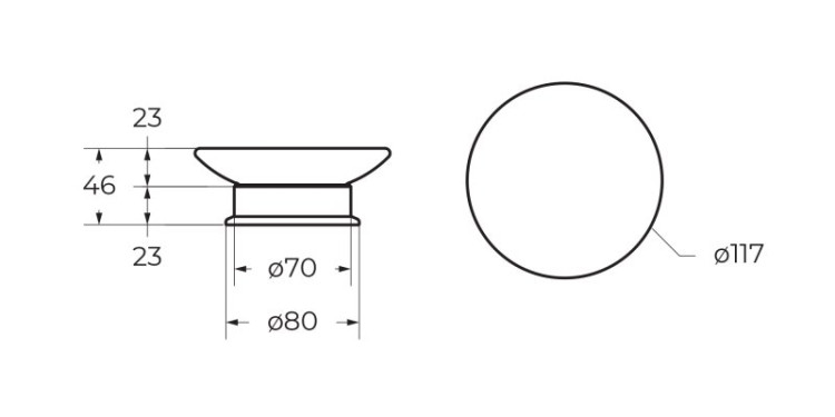 Мыльница настольная Cezares APHRODITE-SODP-02