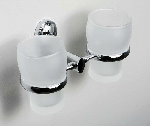 WasserKRAFT Аксесс Main K-9228D Подстаканник двойной (блистер),хром, WasserKRAFT