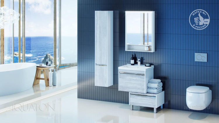 Комод AQUATON Капри 60 бетон пайн 1A231003KPDA0