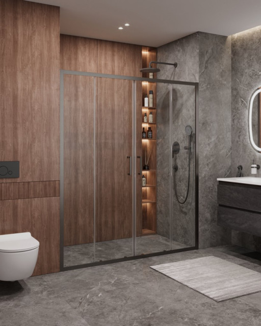 Душевая дверь в нишу MOLVENO-BF-2 Cezares MOLVENO-BF-2-160-C-Cr-IV