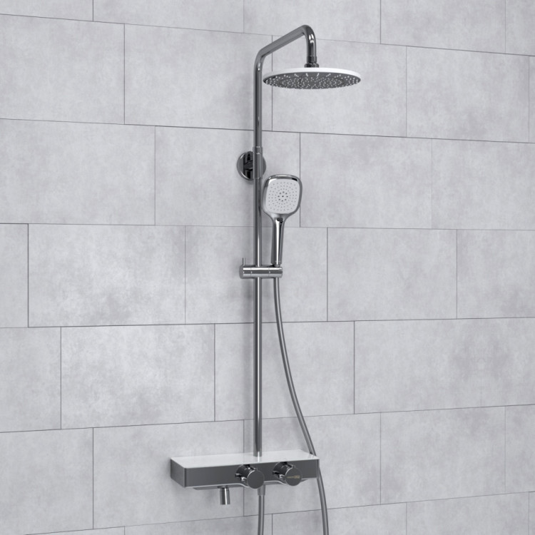 WasserKRAFT A113.067.065.CH Thermo Душевой комплект с термостатическим смесителем