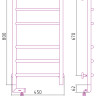 Полотенцесушитель электрический Сунержа Галант 2.0 800х400 МЭМ левый Без покрытия
