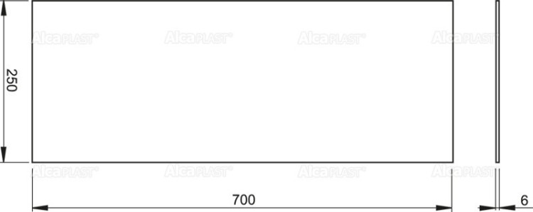 Звукоизоляционная плита для подвесного умывальника Alcadrain M940