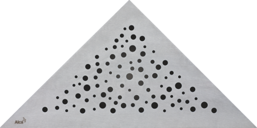 Решетка для углового водоотводящего желоба, нержавеющая сталь-мат Alcadrain VIEW