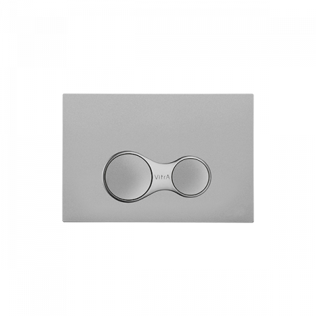 Кнопка смыва VitrA Sirius, покрытие от отпечатков и бактерий, цвет Матовый Хром