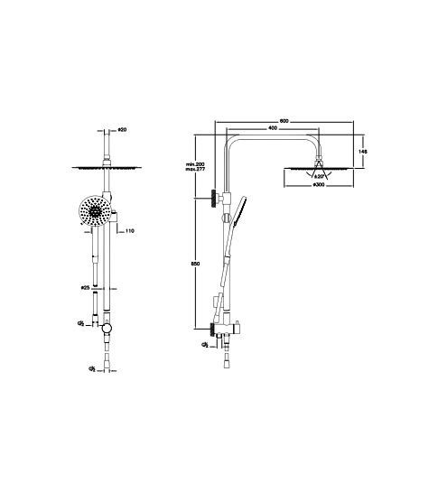 Lite LC душевая колонна