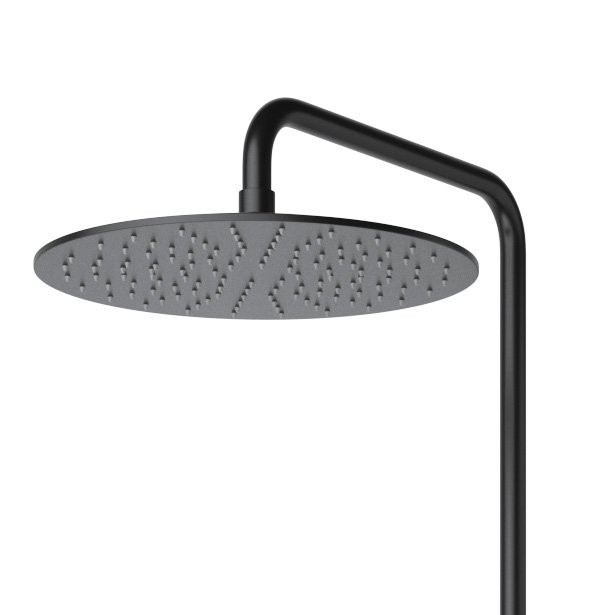 Душевая стойка телескопическая, с изливом с верхним и ручным душем с тонкой ручкой Cezares LEAF-CVDA-30-L-BIO