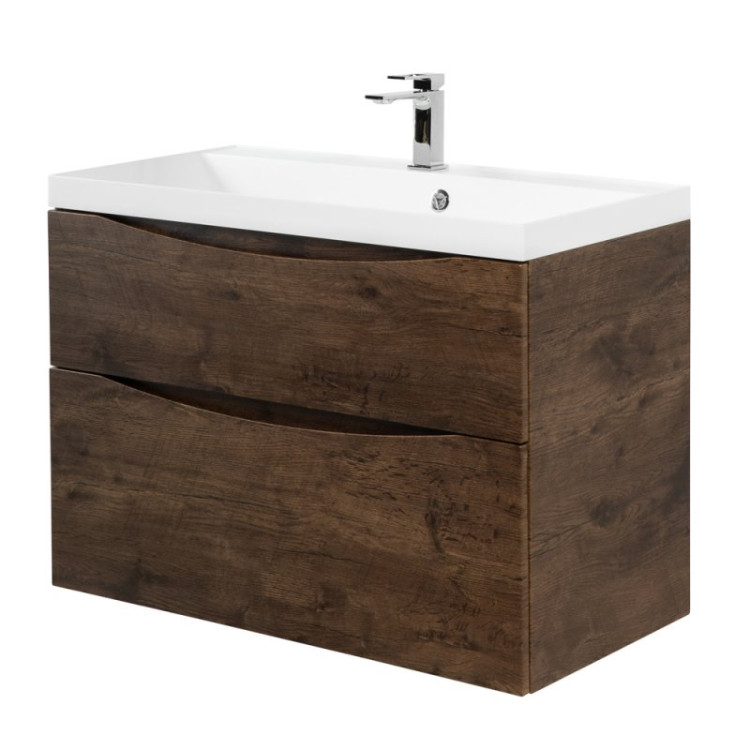 База под раковину подвесная с двумя выкатными ящиками 900x450x600 BelBagno MARINO-H60-900-2C-SO-BL-P