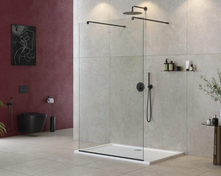 Душевая перегородка LIBERTA-L-2 Кронштейн 120 см Cezares LIBERTA-L-2-110-120-C-NERO