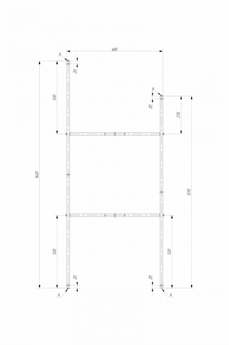 Рама разборная 1Marka ALISA 170*75
