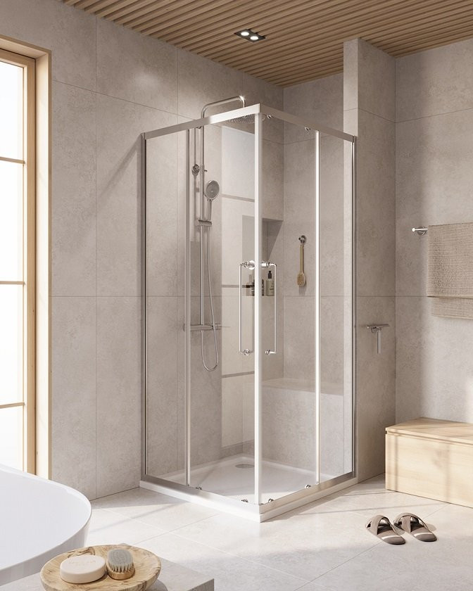 Душевой уголок RELAX-304-A-2 Cezares RELAX-304-A-2-90-C-CR