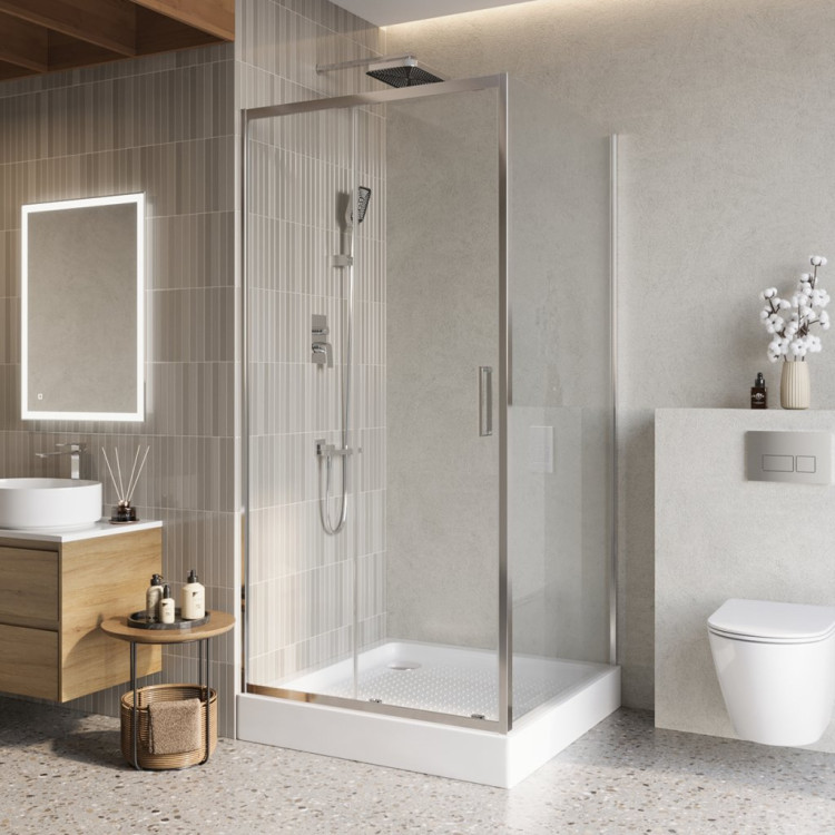 Душевой уголок BELBAGNO LUCE-A-1 Cezares LUCE-A-1-100/100-C-Cr