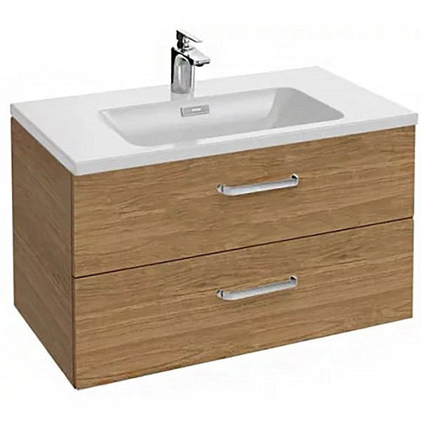 Тумба под раковину Jacob Delafon Vox 80 2 ящика изогнутые ручки