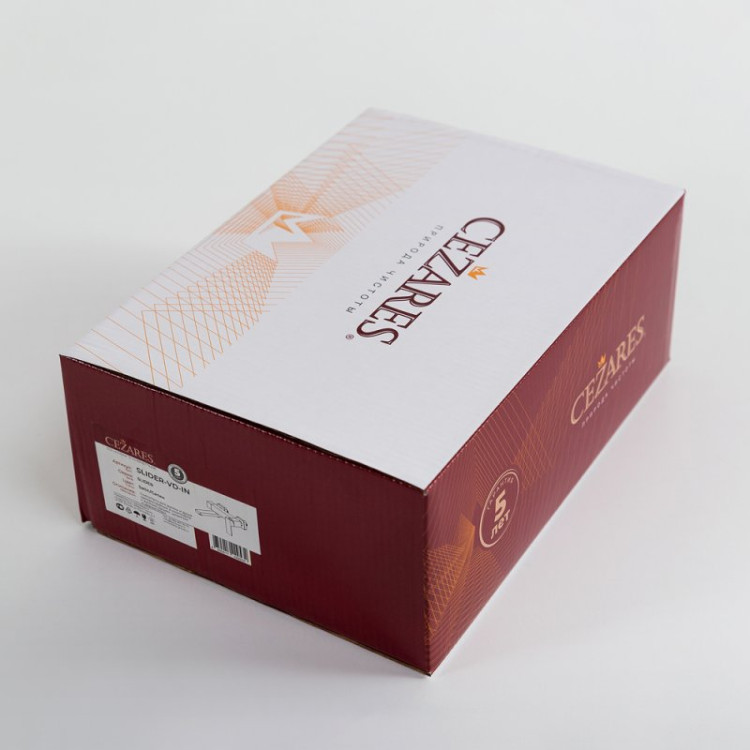 Смеситель для ванны и душа в комплекте с ручным душем, шлангом и держателем Cezares SLIDER-VD-IN