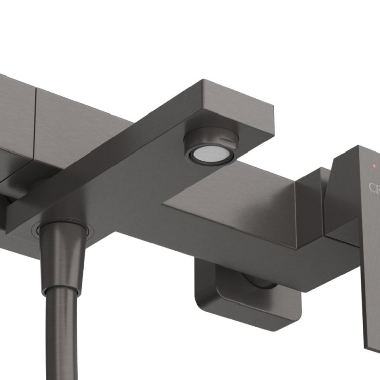 Смеситель для ванны и душа в комплекте с ручным душем, шлангом и держателем Cezares SLIDER-VD-IN