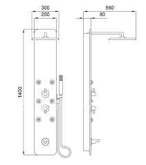 Душевая панель Kolpa San Style 3F с гидромассажем