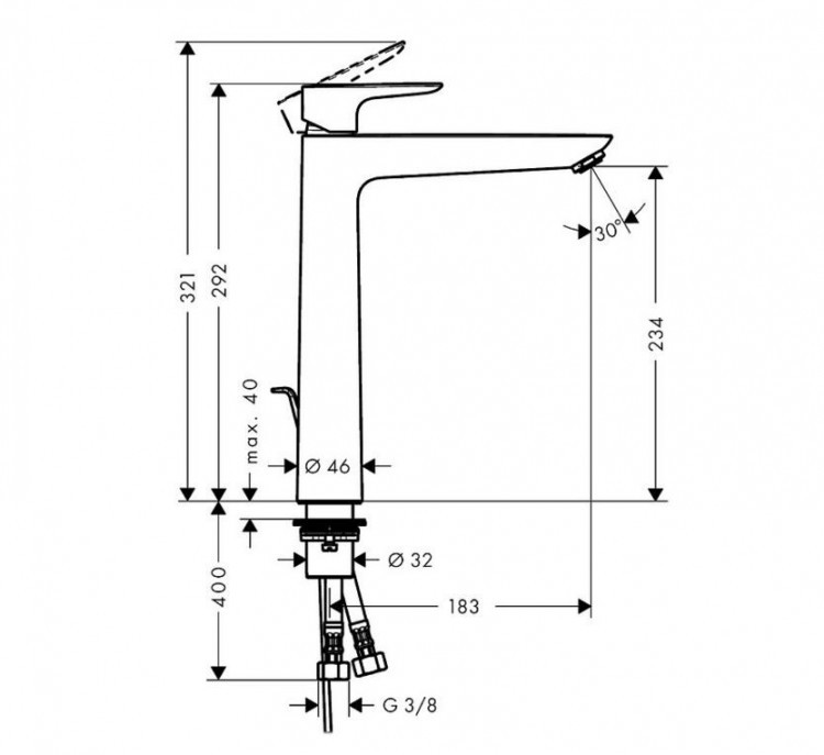 Комплект смесителей Hansgrohe Talis E 71716000+71740000