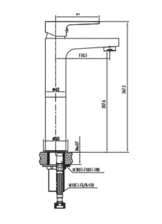 CREAVIT Cмеситель для раковины SHARP