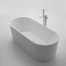 Отдельностоящая, овальная акриловая ванна без перелива BelBagno BB71-1600-W0