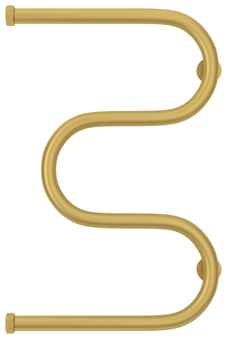 Полотенцесушитель водяной Сунержа М-образный+ 600х400 Матовое золото