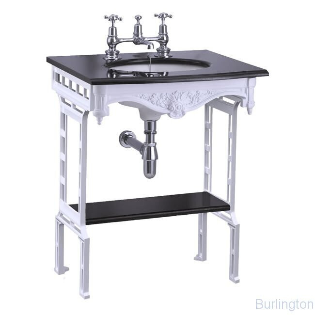 Гранитная столешница на 1,2 или 3 отверстия с подстольем из белого алюминия