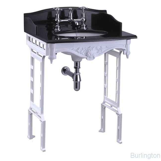 Гранитная столешница на 1,2 или 3 отверстия с подстольем из белого алюминия