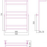 Полотенцесушитель водяной Стилье Универсал-57 800х500 (Полка +1+3+2) П 18 Без покрытия