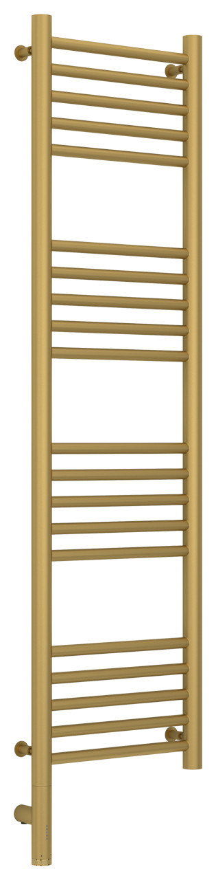 Полотенцесушитель электрический Сунержа Богема 3.0 прямая 1200х300 МЭМ левый Матовое золото