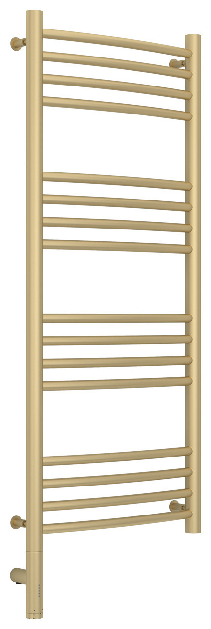 Полотенцесушитель электрический Сунержа Богема 3.0 выгнутая 1000х400 МЭМ левый Матовая шампань