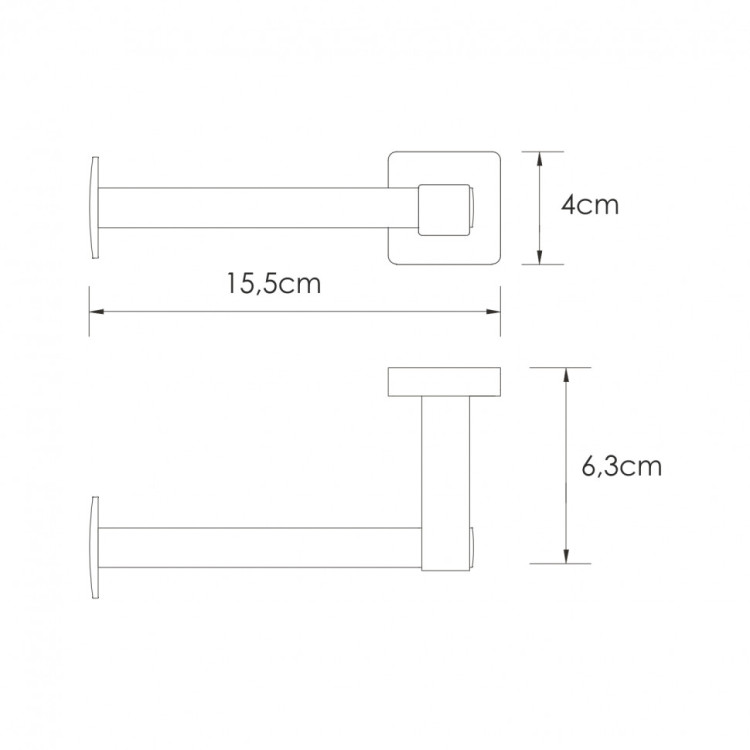 WasserKRAFT Rhin K-8796 Держатель туалетной бумаги