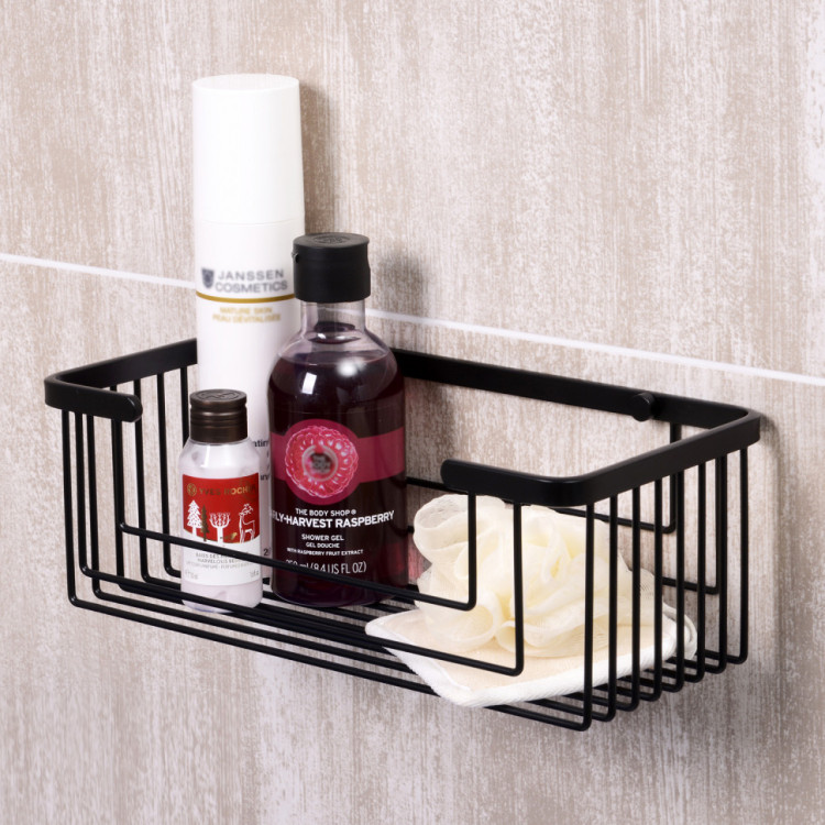 WasserKRAFT K-711BLACK Полка металлическая