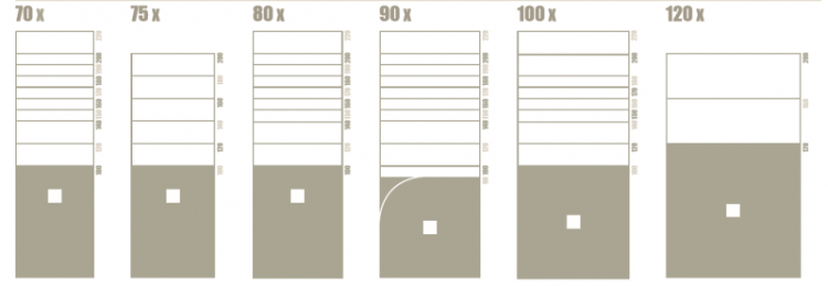 Поддон из акрона серия BASE фактура SLATE Cezares PLATO_BASE_NINETY_SLATE_NEGRO_120x90