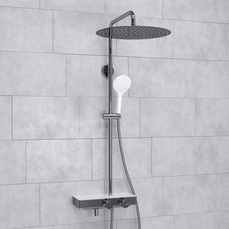 WasserKRAFT A113.117.155.CH Thermo Душевой комплект с термостатическим смесителем