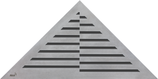 Решетка для углового водоотводящего желоба, нержавеющая сталь-мат Alcadrain TIME