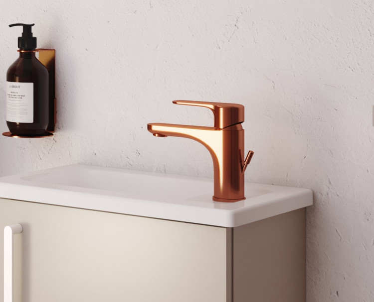 Смеситель Root Round для раковины, медь