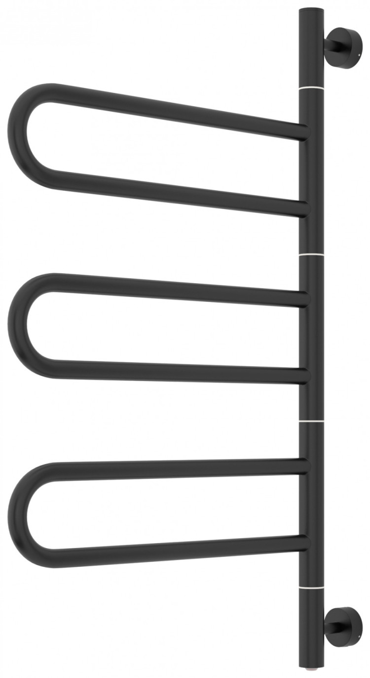 Полотенцесушитель электрический Стилье Формат 50 ПВ 830х535 Матовый чёрный